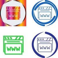 web navegador icono diseño vector