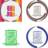 Corrupted List Icon Design vector