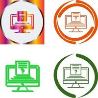 Quiz Icon Design vector