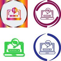 Digital Learning Icon Design vector