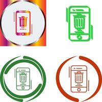 Delete Icon Design vector