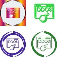 Ddos Attack Icon Design vector