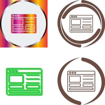 web diseño icono diseño vector