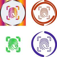 Finger Print Icon Design vector