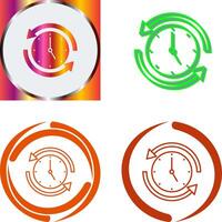 Run Time Icon Design vector