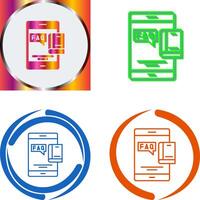 Faq Icon Design vector