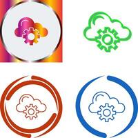 Cloud Computing Icon Design vector