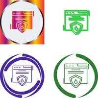 Web Security Icon Design vector