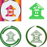 Library Icon Design vector