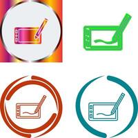 Drawing Tablet Icon Design vector