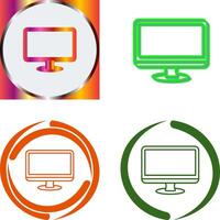 Monitor Icon Design vector
