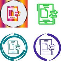 Data Transfer Icon Design vector