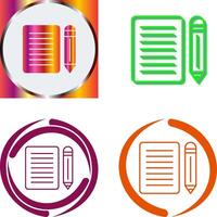 Note Icon Design vector
