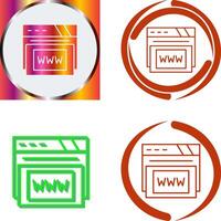 Www Icon Design vector