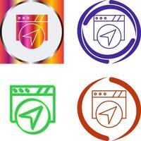 Navigation Icon Design vector