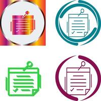 Note Icon Design vector