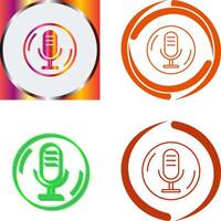 Microphone Icon Design vector