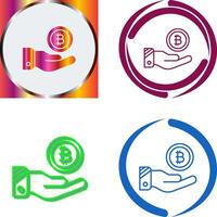 Bitcoin Icon Design vector