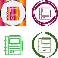 Spring Notebook Icon Design vector