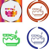 Broken Cigarette Icon Design vector