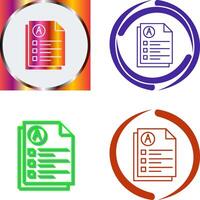 Exam Icon Design vector