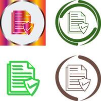 Valid Document Icon Design vector