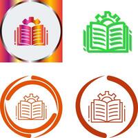 diseño de icono de libro abierto vector