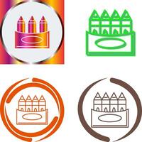 Crayons Icon Design vector