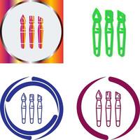 Brushes Icon Design vector