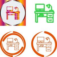 Desk Icon Design vector