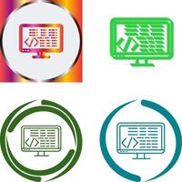 Coding Icon Design vector