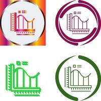 Bar Chart Icon Design vector