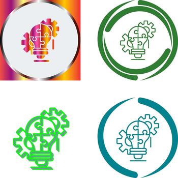 Problem Solving Icon Design vector