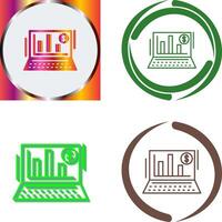 Bar Chart Icon Design vector