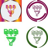 Data Collection Icon Design vector