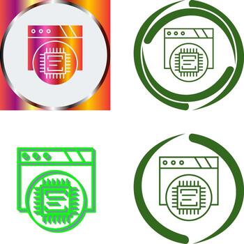 Cpu Icon Design vector