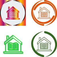 Homeschooling Icon Design vector