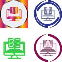 Digital Learning Icon Design vector