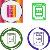 Ssd Icon Design vector