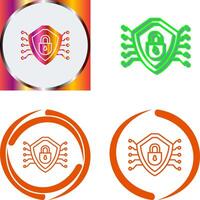 Cyber Security Icon Design vector