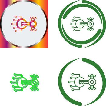 diseño de icono de cifrado vector