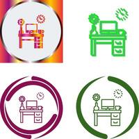 Work Table Icon Design vector