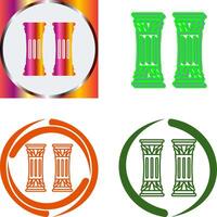 diseño de icono de columna vector