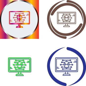 diseño de icono de malware vector