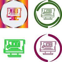 Job Icon Design vector