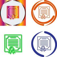 Certificate Icon Design vector