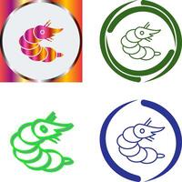 Shrimp Icon Design vector