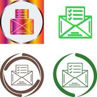 Check List Icon Design vector