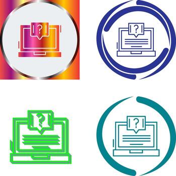 diseño de icono de pregunta vector