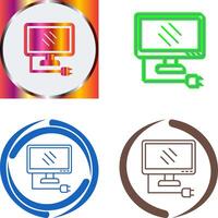 Monitor Icon Design vector